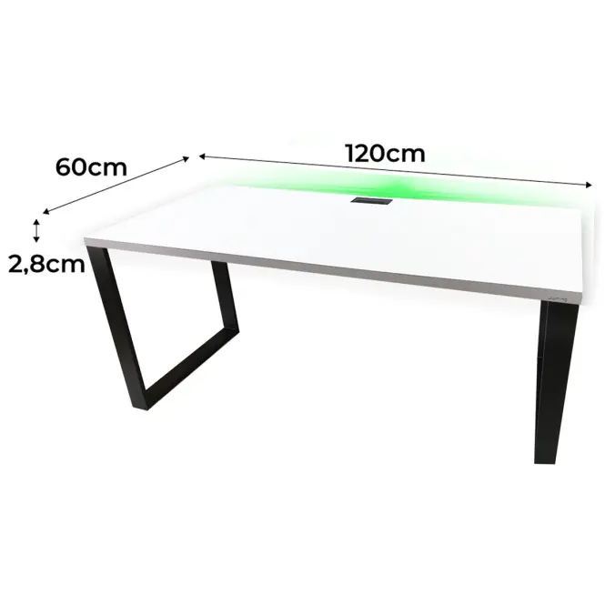 Játék Íróasztal Top Loft Fehér 120x60x2.8 Modell 2,2