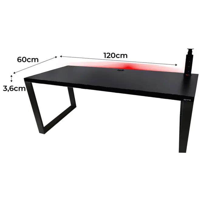 Játék Íróasztal Low Loft Fekete 120x60x3.6 Modell 3,2