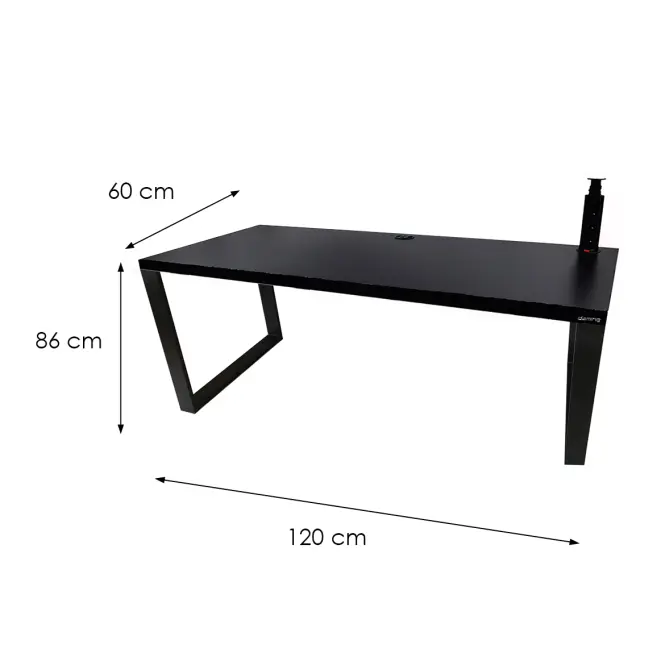 Játék Íróasztal Low Loft Fekete 120x60x3.6 Modell 3