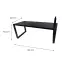 Játék Íróasztal Low Loft Fekete 120x60x3.6 Modell 3,3