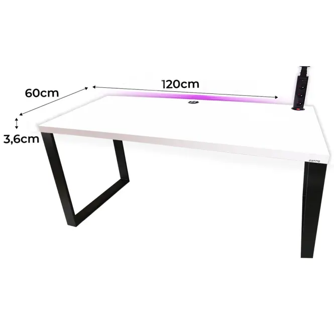Játék Íróasztal Low Loft Fehér 120x60x3.6 Modell 3,2