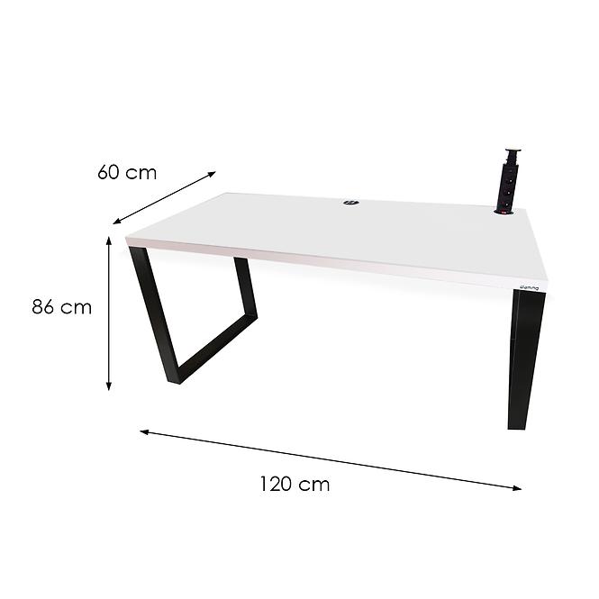 Játék Íróasztal Low Loft Fehér 120x60x3.6 Modell 3