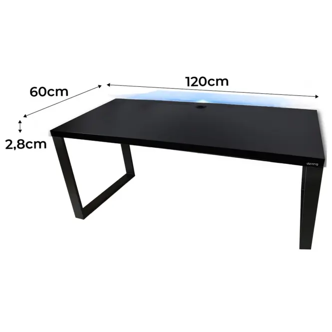 Játék Íróasztal Low Loft Fekete 120x60x2.8 Modell 2,2