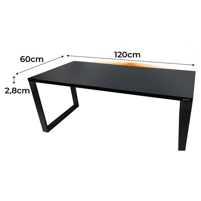 Játék Íróasztal Low Loft Fekete 120x60x2.8 Modell 1