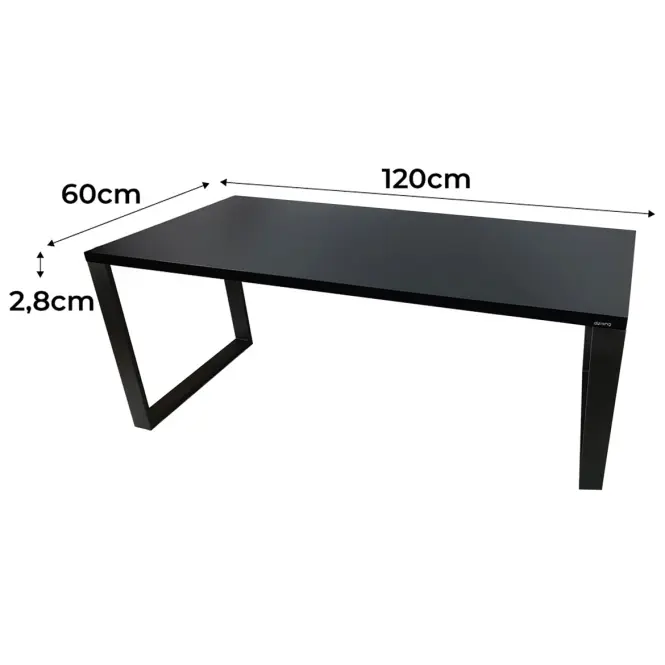 Játék Íróasztal Low Loft Fekete 120x60x2.8 Modell 0,2