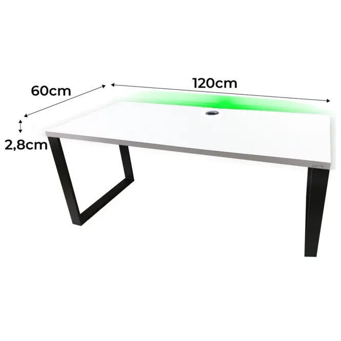 Játék Íróasztal Low Loft Fehér 120x60x2.8 Modell 2