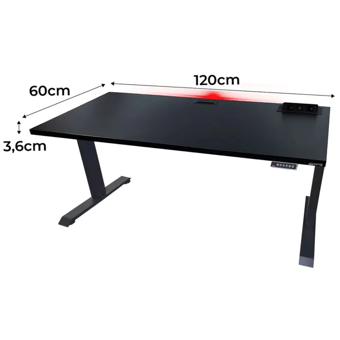 Játék Íróasztal Top Elektr.  Fekete 120x60x3.6 Modell 3