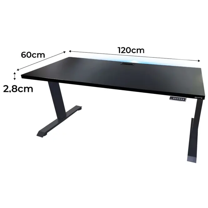 Játék Íróasztal Top Elektr.  Fekete 120x60x2.8 Modell 2