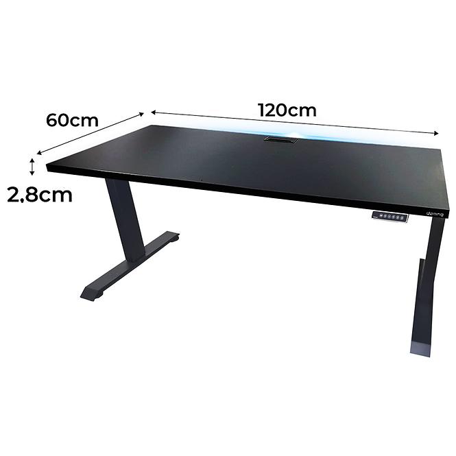 Játék Íróasztal Top Elektr.  Fekete 120x60x2.8 Modell 2,2
