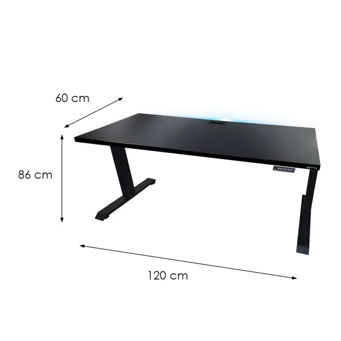 Játék Íróasztal Top Elektr.  Fekete 120x60x2.8 Modell 2
