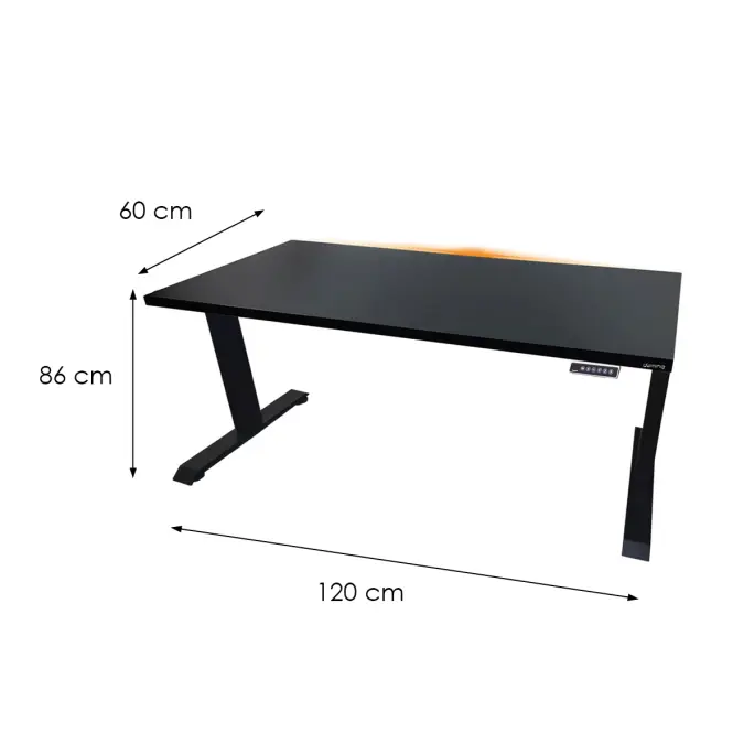 Játék Íróasztal Top Elektr.  Fekete 120x60x2.8 Modell 1