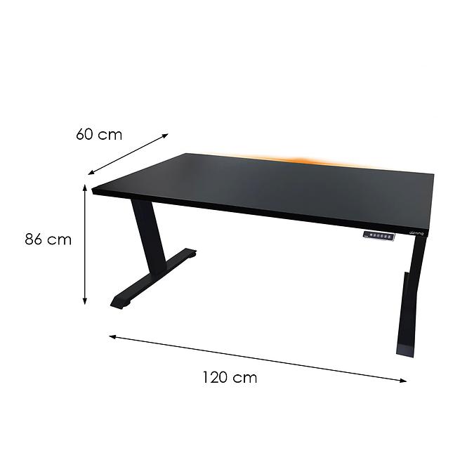Játék Íróasztal Top Elektr.  Fekete 120x60x2.8 Modell 1,3