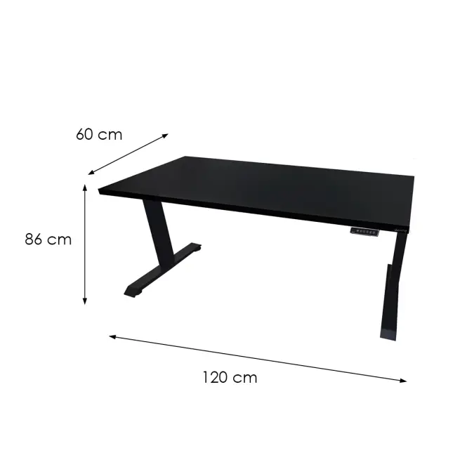 Játék Íróasztal Top Elektr.  Fekete 120x60x2.8 Modell 0,3