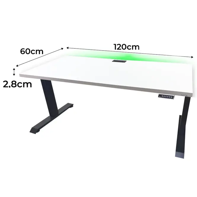Játék Íróasztal Top Elektr.  Fehér 120x60x2.8 Modell 2,2