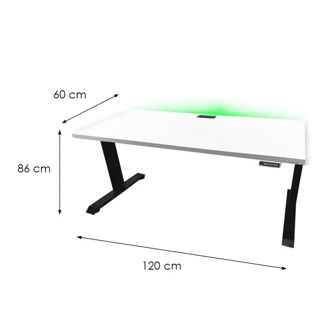 Játék Íróasztal Top Elektr.  Fehér 120x60x2.8 Modell 2