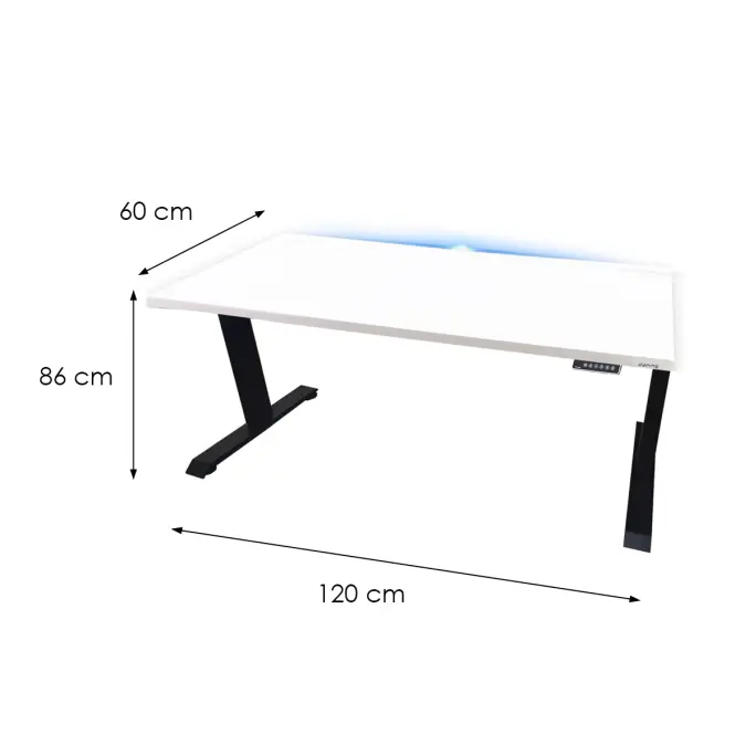Játék Íróasztal Top Elektr.  Fehér 120x60x2.8 Modell 1,3