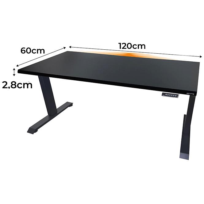 Játék Íróasztal Low Elektr. Fekete 120x60x2.8 Modell 1