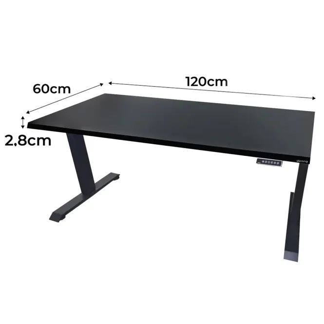 Játék Íróasztal Low Elektr. Fekete 120x60x2.8 Modell 0,2