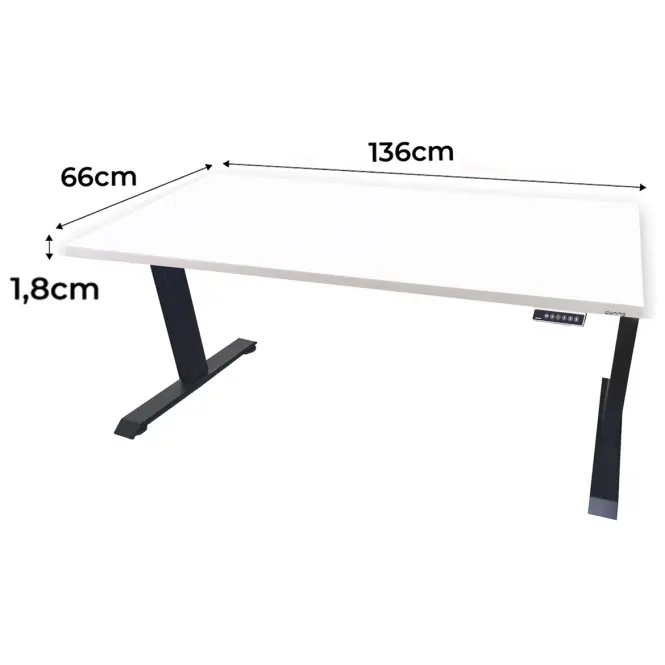 Játék Íróasztal Low Elektr. Fehér 120x60x1.8 Modell 0
