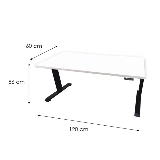 Játék Íróasztal Low Elektr. Fehér 120x60x1.8 Modell 0