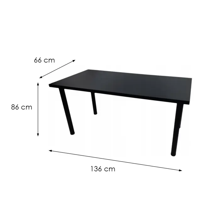 Játék Íróasztal Low Fekete 136x66x2.8 Modell 0,3