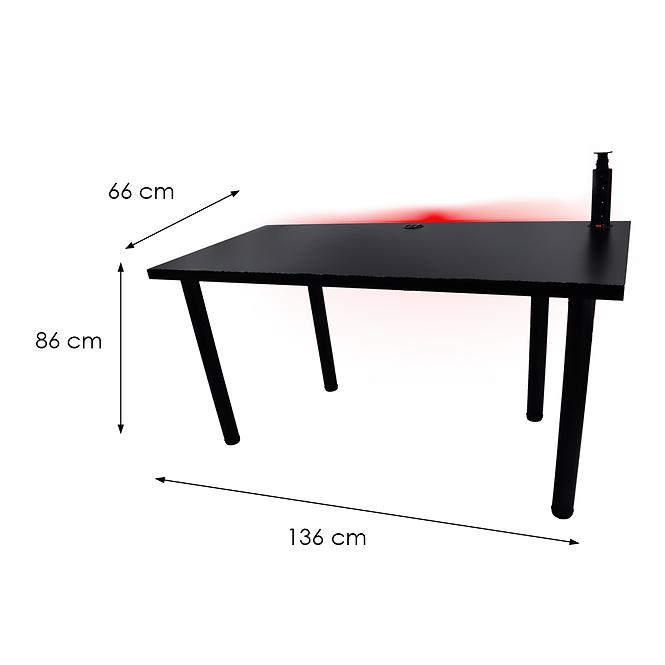Játék Íróasztal Low Fekete 136x66x3.6 Modell 3