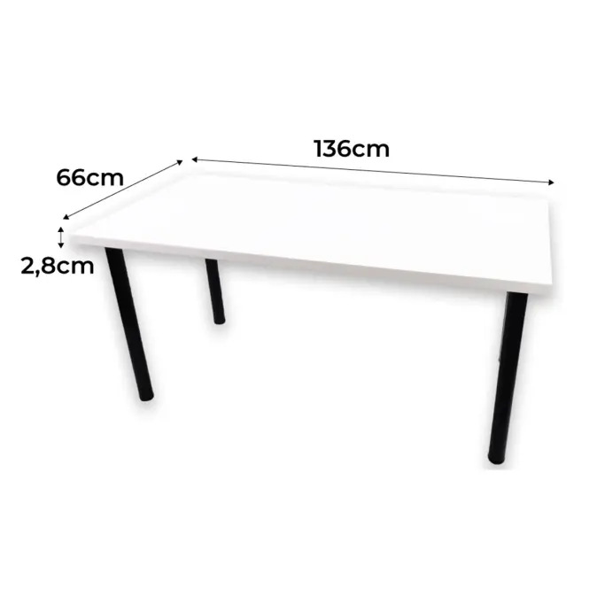 Játék Íróasztal Top Fehér 136x66x2.8 Modell 0,2