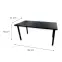 Játék Íróasztal Top Fekete 136x66x2.8 Modell 2,3