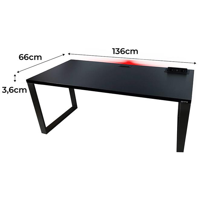 Játék Íróasztal Top Loft Fekete 136x66x3.6 Modell 3
