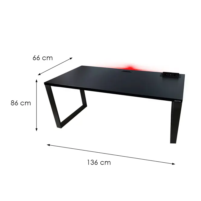 Játék Íróasztal Top Loft Fekete 136x66x3.6 Modell 3