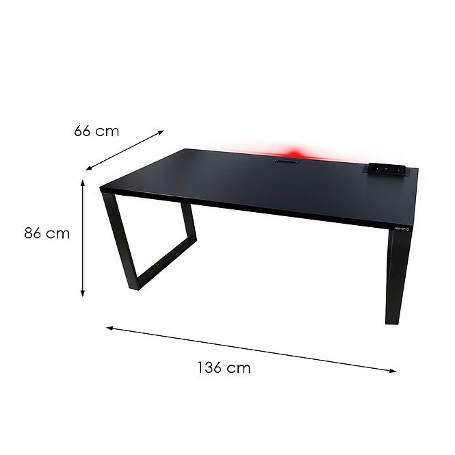 Játék Íróasztal Top Loft Fekete 136x66x3.6 Modell 3