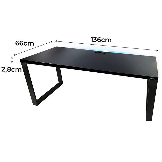 Játék Íróasztal Top Loft Fekete 136x66x2.8 Modell 2