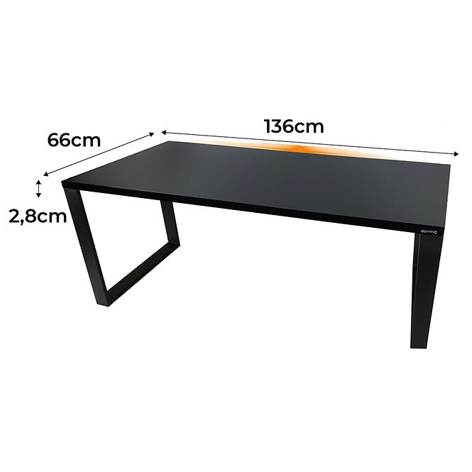 Játék Íróasztal Top Loft Fekete 136x66x2.8 Modell 1