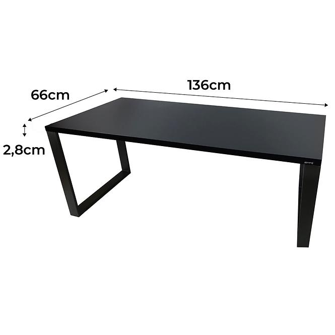 Játék Íróasztal Top Loft Fekete 136x66x2.8 Modell 0