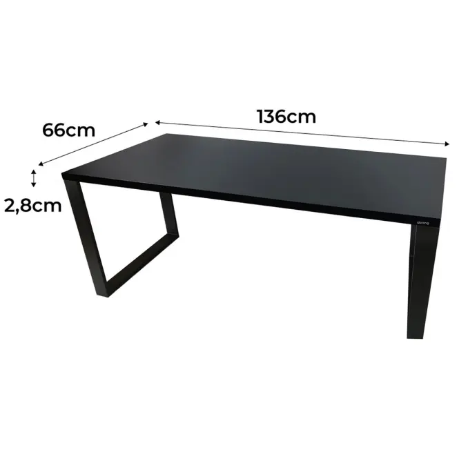 Játék Íróasztal Top Loft Fekete 136x66x2.8 Modell 0,2