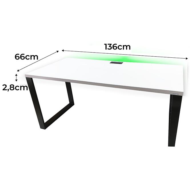 Játék Íróasztal Top Loft Fehér 136x66x2.8 Modell 2