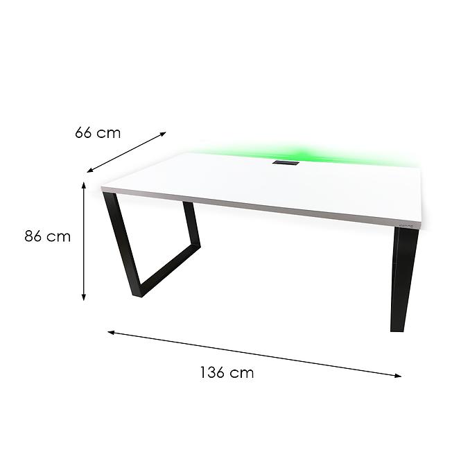 Játék Íróasztal Top Loft Fehér 136x66x2.8 Modell 2