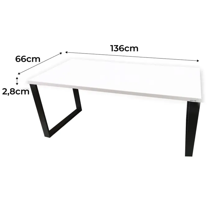 Játék Íróasztal Top Loft Fehér 136x66x2.8 Modell 0