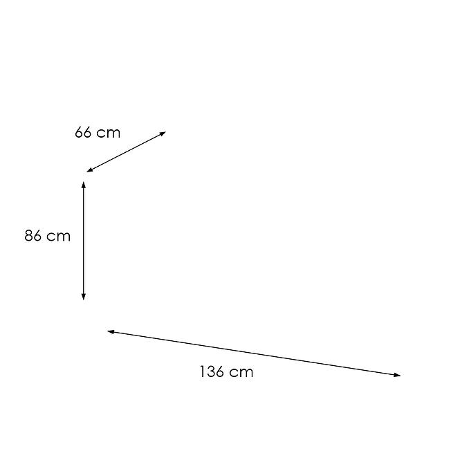 Játék Íróasztal Low Loft Fekete 136x66x3.6 Modell 3