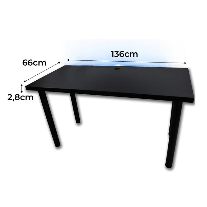 Játék Íróasztal Low Loft Fekete 136x66x2.8 Modell 2