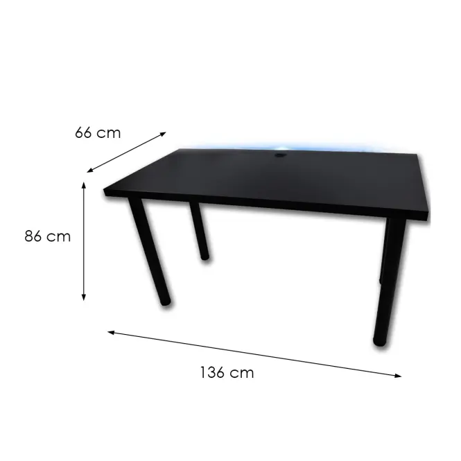 Játék Íróasztal Low Loft Fekete 136x66x2.8 Modell 2