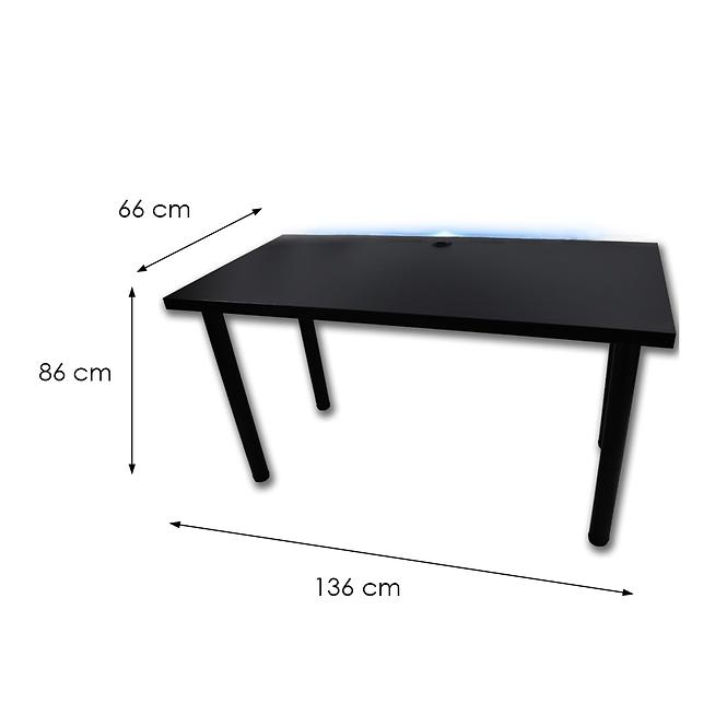 Játék Íróasztal Low Loft Fekete 136x66x2.8 Modell 2