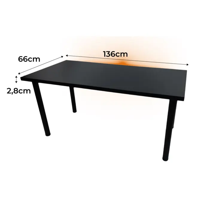 Játék Íróasztal Low Loft Fekete 136x66x2.8 Modell 1,2