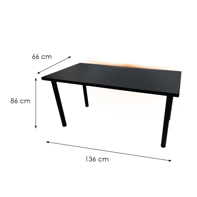 Játék Íróasztal Low Loft Fekete 136x66x2.8 Modell 1