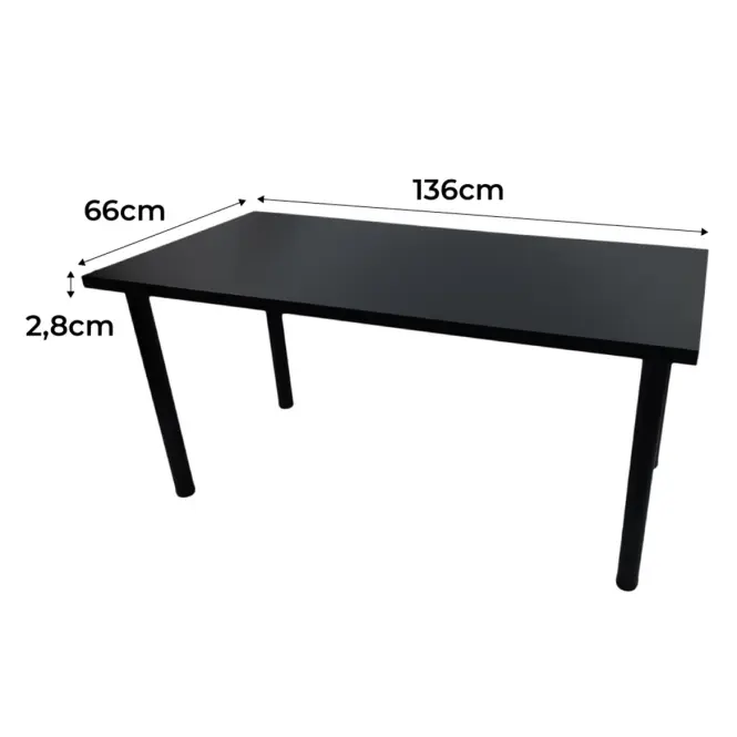 Játék Íróasztal Low Loft Fekete 136x66x2.8 Modell 0