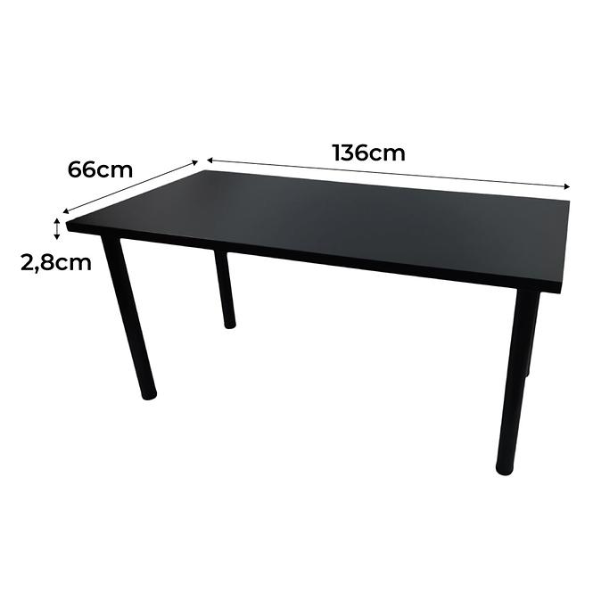 Játék Íróasztal Low Loft Fekete 136x66x2.8 Modell 0
