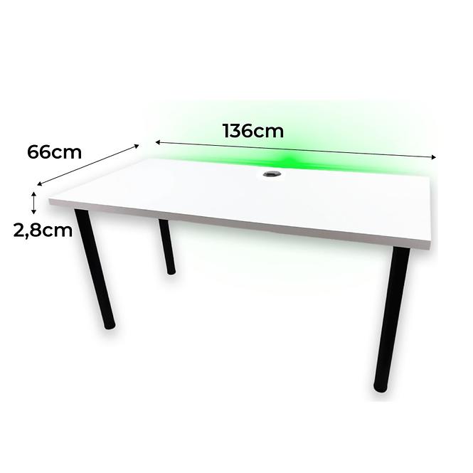 Játék Íróasztal Low Loft Fehér 136x66x2.8 Modell 2