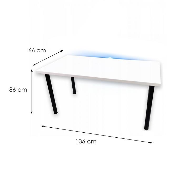Játék Íróasztal Low Loft Fehér 136x66x2.8 Modell 1