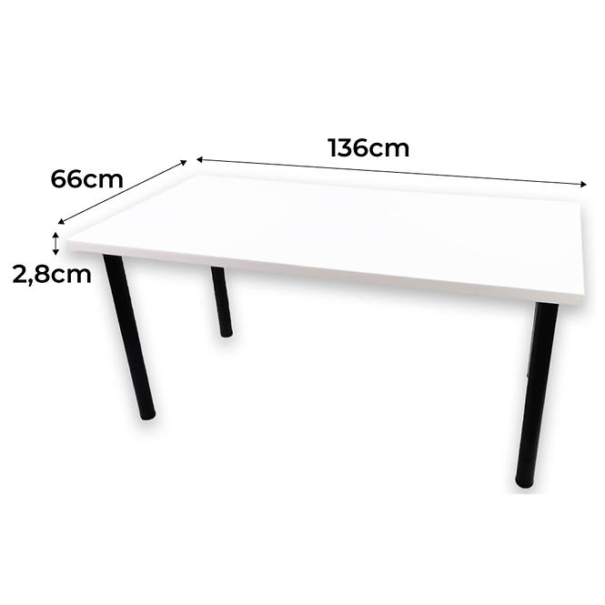 Játék Íróasztal Low Loft Fehér 136x66x2.8 Modell 0