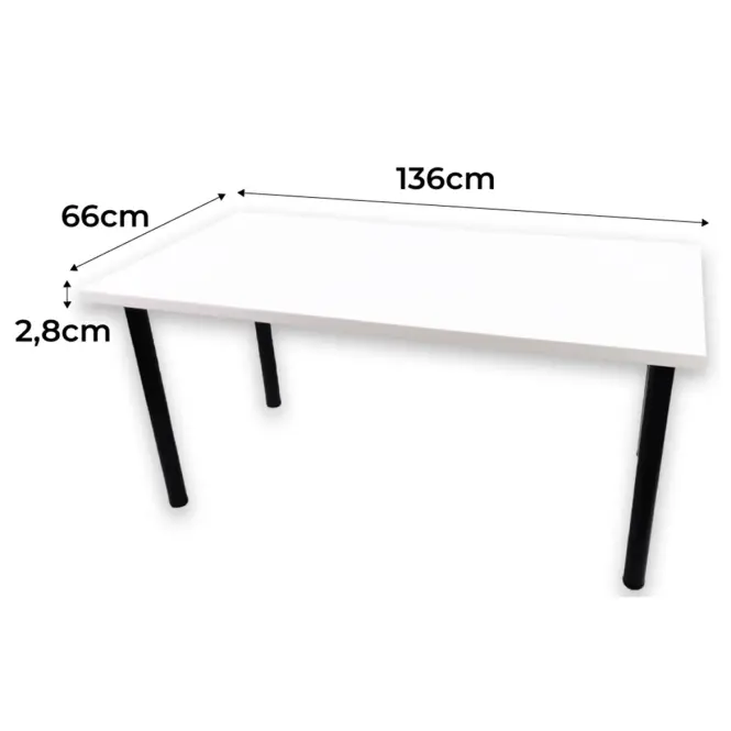 Játék Íróasztal Low Loft Fehér 136x66x2.8 Modell 0,2
